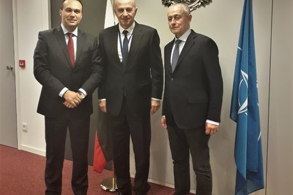 Постоянният представител на България в НАТО Драгомир Заков се срещна с новия заместник генерален секретар на НАТО Мирча Джоана